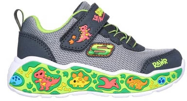 Toddler Boy's Skechers Play Scene shown in Charcoal/Lime (Grey)